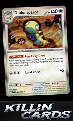 Dudunsparce 129/162 Pokemon Rare SV05: Temporal Forces Card NM