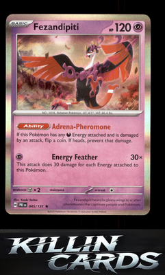 Fezandipiti 045/131 Pokemon Rare SV: Prismatic Evolutions Card NM