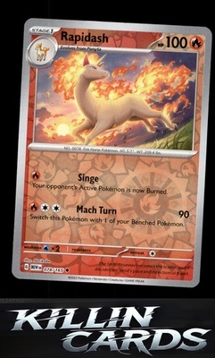 Reverse Holofoil Rapidash 078/165 Pokemon Uncommon SV: Scarlet & Violet 151 Card