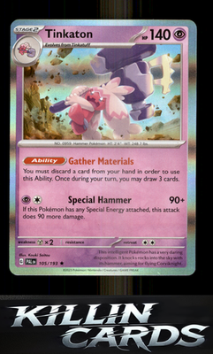 Tinkaton 105/193 Pokemon Rare SV02: Paldea Evolved Card NM