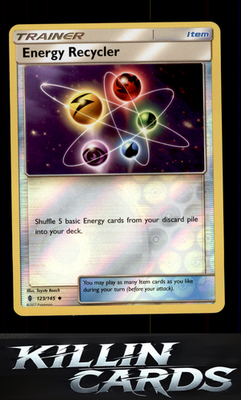 Reverse Holofoil Energy Recycler 123/145 Pokemon Uncommon SM - Guardians Rising