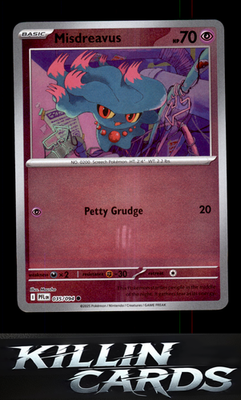Reverse Holofoil Misdreavus 035/094 Pokemon Common ME02: Phantasmal Flames Card