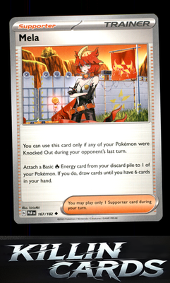 Mela 167/182 Pokemon Uncommon SV04: Paradox Rift Card NM