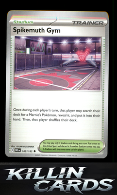 Spikemuth Gym 169/182 Pokemon Uncommon SV10: Destined Rivals Card NM