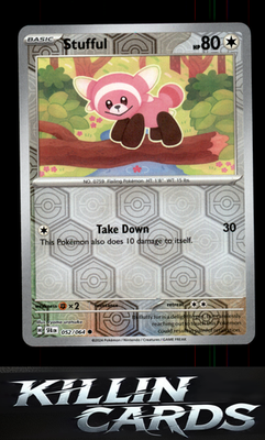 Reverse Holofoil Stufful 052/064 Pokemon Common SV: Shrouded Fable Card NM