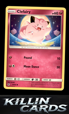 Clefairy (39) 39/68 Pokemon Common Hidden Fates Card NM