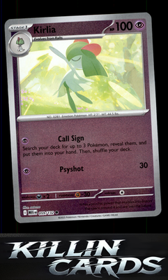Reverse Holofoil Kirlia 059/132 Pokemon Common ME01: Mega Evolution Card NM