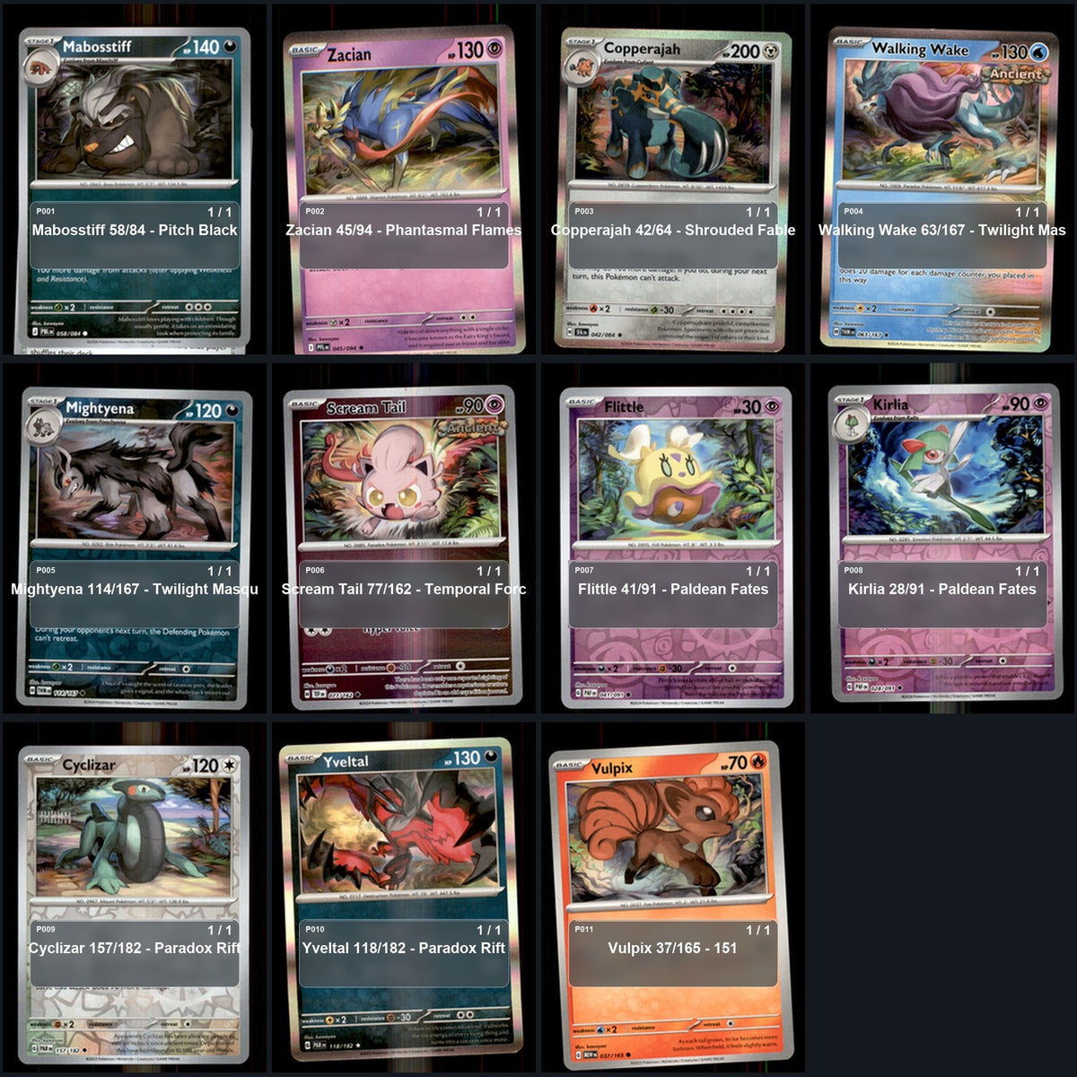 Pokemon TCG kawayoo Artist Collection 50 Cards Lot