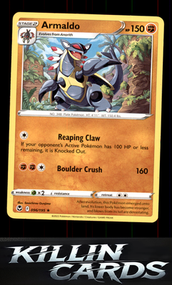Armaldo 096/195 Pokemon Rare SWSH12: Silver Tempest Card NM