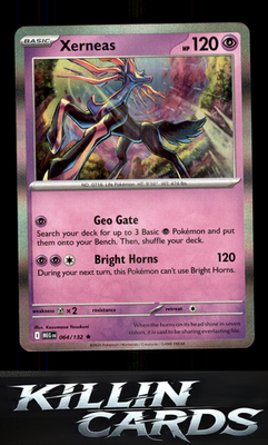 Xerneas 064/132 Pokemon Rare ME01: Mega Evolution Card NM