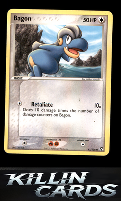 Bagon 43/108 Pokemon Common Power Keepers Card MP