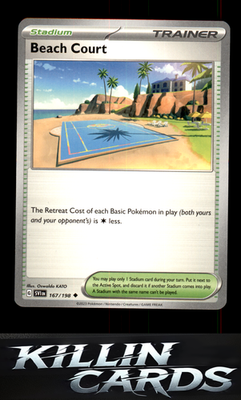 Beach Court 167/198 Pokemon Uncommon SV01: Scarlet & Violet Base Set Card NM