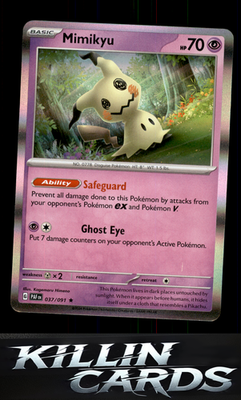Mimikyu - 037/091 037/091 Pokemon Rare SV: Paldean Fates Card NM