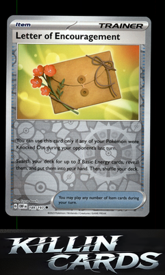 Reverse Holofoil Letter of Encouragement 189/197 Pokemon Uncommon SV03: Obsidian