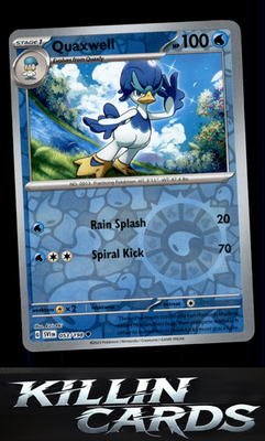 Reverse Holofoil Quaxwell 053/198 Pokemon Uncommon SV01: Scarlet & Violet Base S