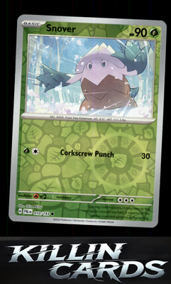 Reverse Holofoil Snover 010/193 Pokemon Common SV02: Paldea Evolved Card NM
