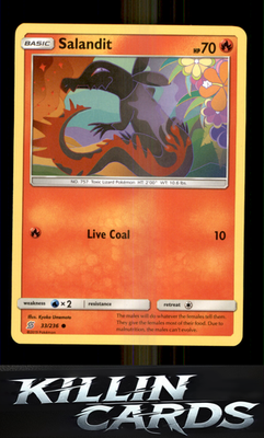 Salandit (33) 33/236 Pokemon Common SM - Unified Minds Card NM
