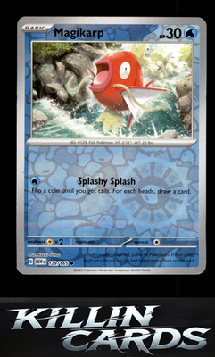 Reverse Holofoil Magikarp 129/165 Pokemon Common SV: Scarlet & Violet 151 Card N