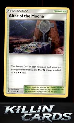Altar of the Moone 117/145 Pokemon Uncommon SM - Guardians Rising Card NM