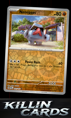 Reverse Holofoil Nosepass 101/167 Pokemon Common SV06: Twilight Masquerade Card