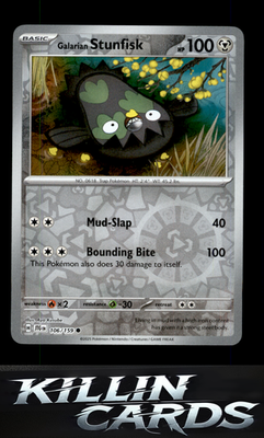Reverse Holofoil Galarian Stunfisk 106/159 Pokemon Common SV09: Journey Together