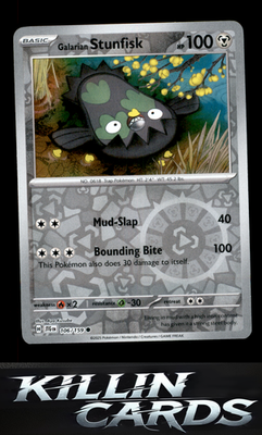 Reverse Holofoil Galarian Stunfisk 106/159 Pokemon Common SV09: Journey Together