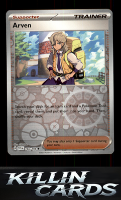 Reverse Holofoil Arven - 166/198 166/198 Pokemon Uncommon SV01: Scarlet & Violet