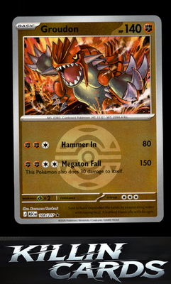 Reverse Holofoil Groudon (Dusk Ball) 108/217 Pokemon Rare ME: Ascended Heroes Ca
