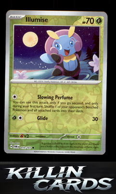 Reverse Holofoil Illumise 010/167 Pokemon Common SV06: Twilight Masquerade Card