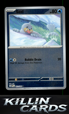 Reverse Holofoil Seel 021/094 Pokemon Common ME02: Phantasmal Flames Card NM