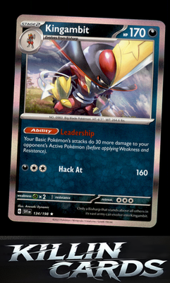 Kingambit - 134/198 134/198 Pokemon Rare SV01: Scarlet & Violet Base Set Card NM