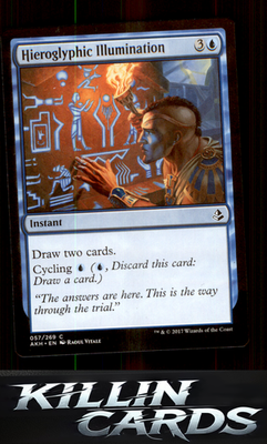 Hieroglyphic Illumination 57 Magic C Amonkhet Card NM