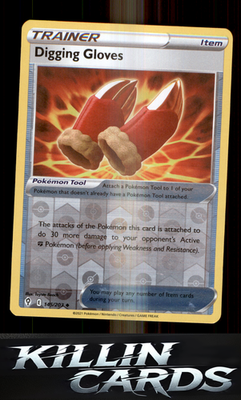 Reverse Holofoil Digging Gloves 145/203 Pokemon Uncommon SWSH07: Evolving Skies