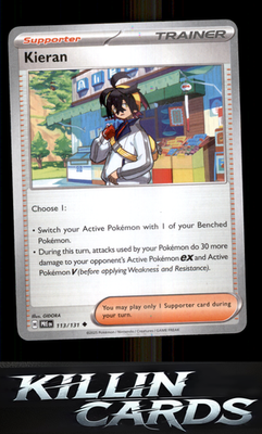 Kieran - 113/131 113/131 Pokemon Uncommon SV: Prismatic Evolutions Card NM