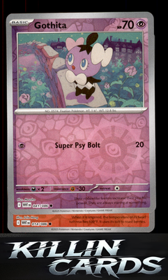 Reverse Holofoil Gothita 041/086 Pokemon Common SV: White Flare Card NM