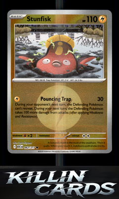 Reverse Holofoil Stunfisk (Energy Symbol Pattern) 062/217 Pokemon Common ME: Asc