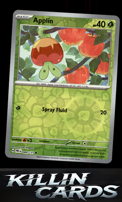 Reverse Holofoil Applin 009/131 Pokemon Common SV: Prismatic Evolutions Card NM