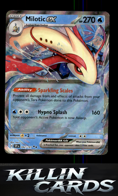 Milotic ex - 042/191 042/191 Pokemon Double Rare SV08: Surging Sparks Card NM