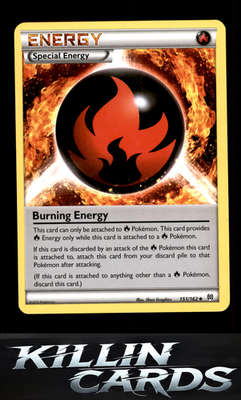 Burning Energy 151/162 Pokemon Uncommon XY - BREAKthrough Card LP