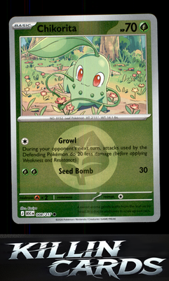 Chikorita (Energy Symbol Pattern) 008/217 Pokemon Common ME: Ascended Heroes Car
