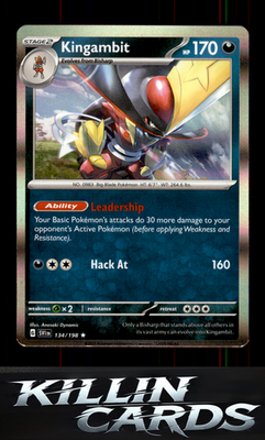 Kingambit - 134/198 134/198 Pokemon Rare SV01: Scarlet & Violet Base Set Card NM