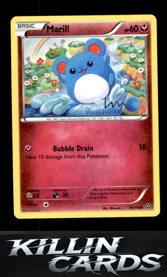 Marill 76/114 Pokemon Common XY - Steam Siege Card NM