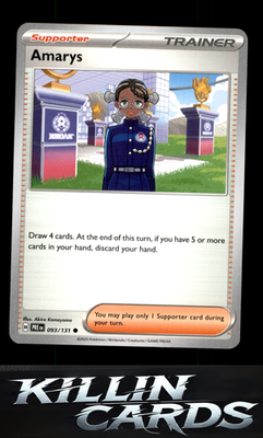 Amarys - 093/131 093/131 Pokemon Common SV: Prismatic Evolutions Card NM