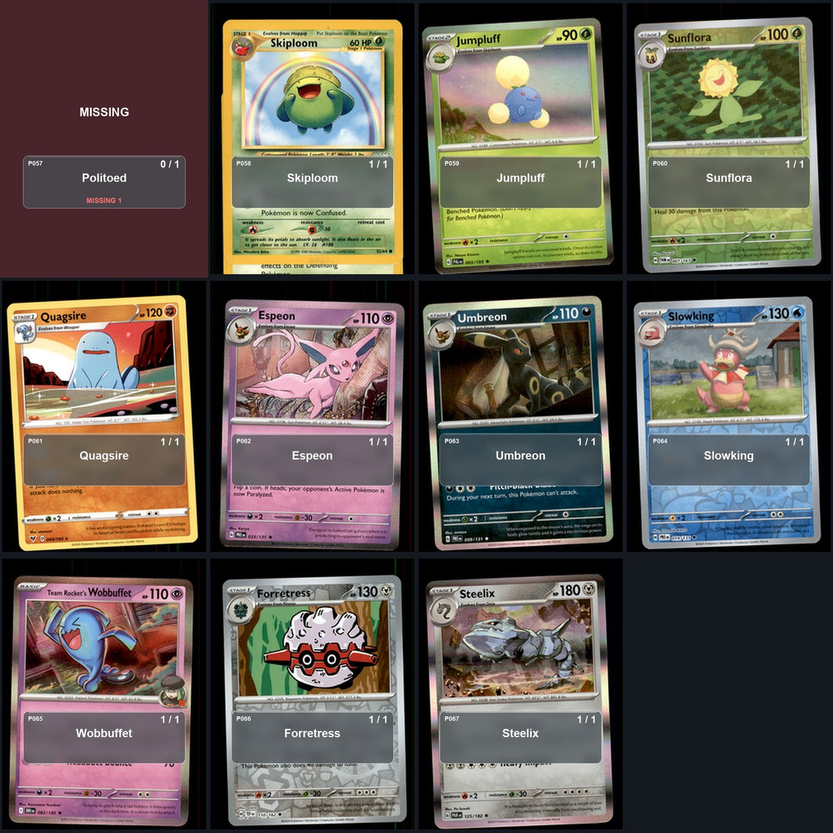 Pokemon TCG Generation 2 Johto Pokemon Pokedex Set 94 Cards Collection