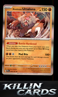 Bloodmoon Ursaluna 054/131 Pokemon Rare SV: Prismatic Evolutions Card NM