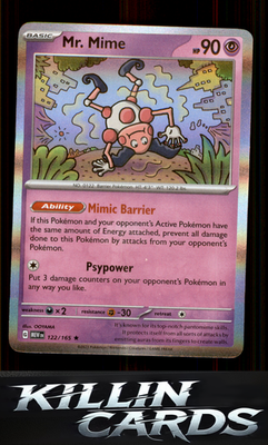 Mr. Mime - 122/165 122/165 Pokemon Rare SV: Scarlet & Violet 151 Card NM