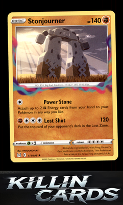 Stonjourner 111/196 Pokemon Rare SWSH11: Lost Origin Card NM