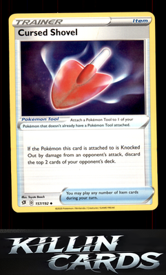 Cursed Shovel 157/192 Pokemon Uncommon SWSH02: Rebel Clash Card NM