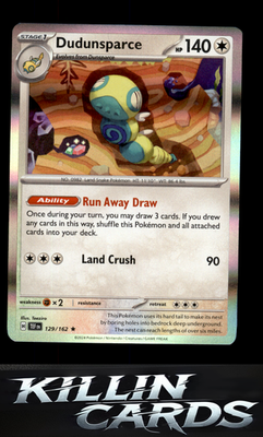 Dudunsparce 129/162 Pokemon Rare SV05: Temporal Forces Card NM