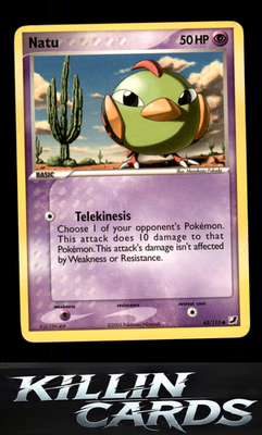 Natu 63/115 Pokemon Common Unseen Forces Card LP